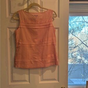 Talbots Soft Pink Sleeveless Blouse
